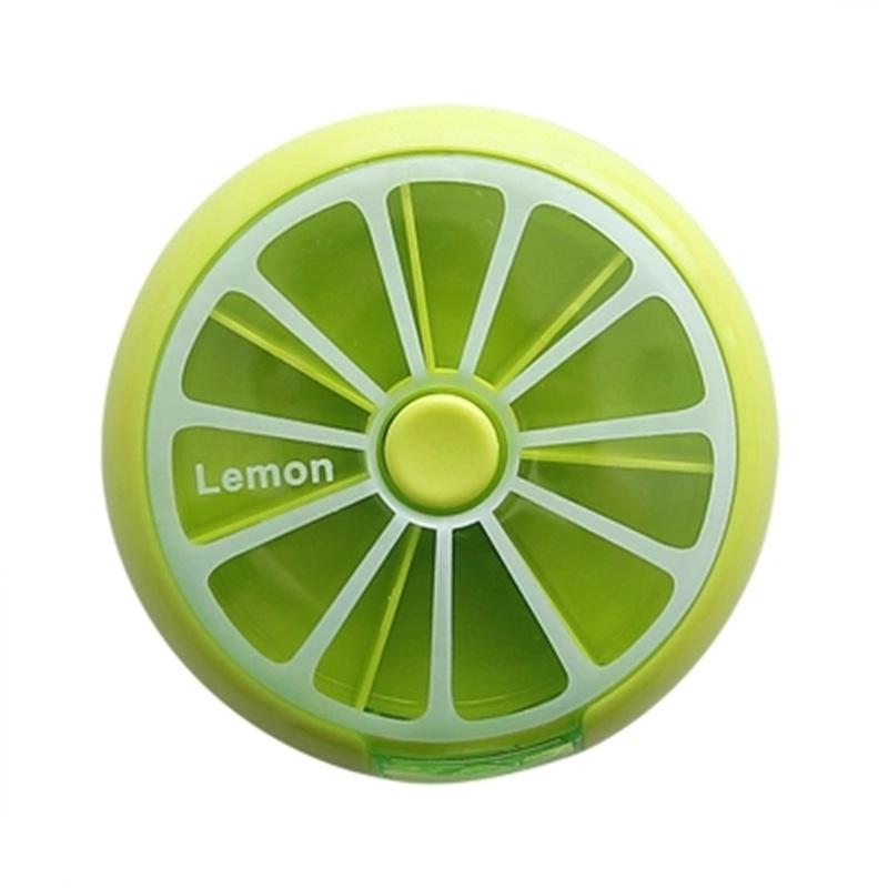 Portable 7-Day Rotating Mini Medicine Box with Customizable Logo