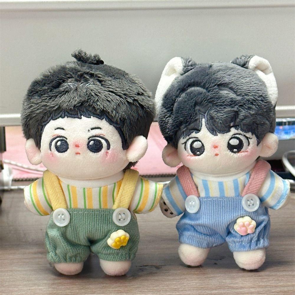 10CM Size Cotton Doll Rompers Soft Cotton Mini Doll Clothes Plush Doll Outfit  Doll Dressing