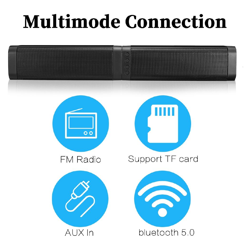 20W Detachable Soundbar Speakers Wireless Bluetooth 5.0 Column Stereo Speaker 3D TV Home Theater Sound Bar TF AUX FM