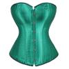 Corset satinat push-up cu control abdominal și tanga