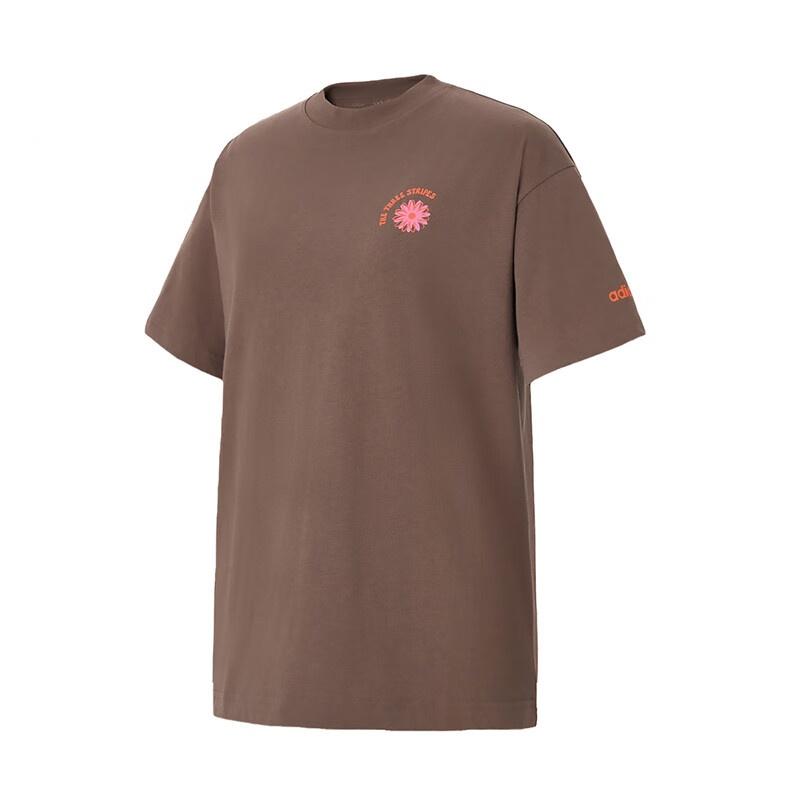 Adidas The Brand The Three Stripes Comfortable Soft Breathable Trendy Fashion Casual Sports Short Sleeve Regular T-Shirt Women Tops KC4562