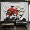 Cr7 Custom Name Wall Tapestry Aesthetic Wall Hanging Printed Fabric Blanket Decorative Tapestries For Bedroom Living Room Home Decor