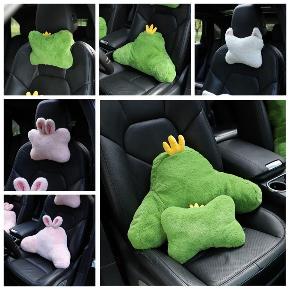 

Мягкие мультяшные плюшевые автомобильные подголовники, плюшевые мультяшные милые шейные подушки, украшения для салона автомобиля