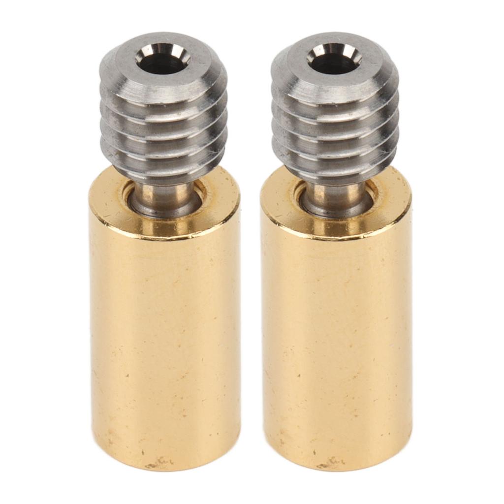 2PCS Bimetal Heatbreak Ti Alloy Brass Thermal Barrel Feeding Tube 3D Printer Accessories