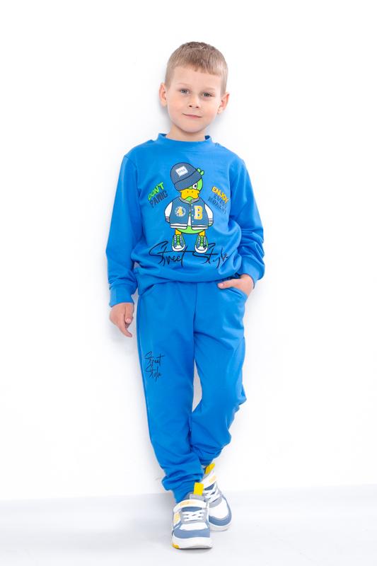 Comfortable Boys’ Tracksuit – Round Neck Pullover & Elastic Waist Pants with Cuffs, Durable Fabric, Any Season, 6063-057-33-9 HC