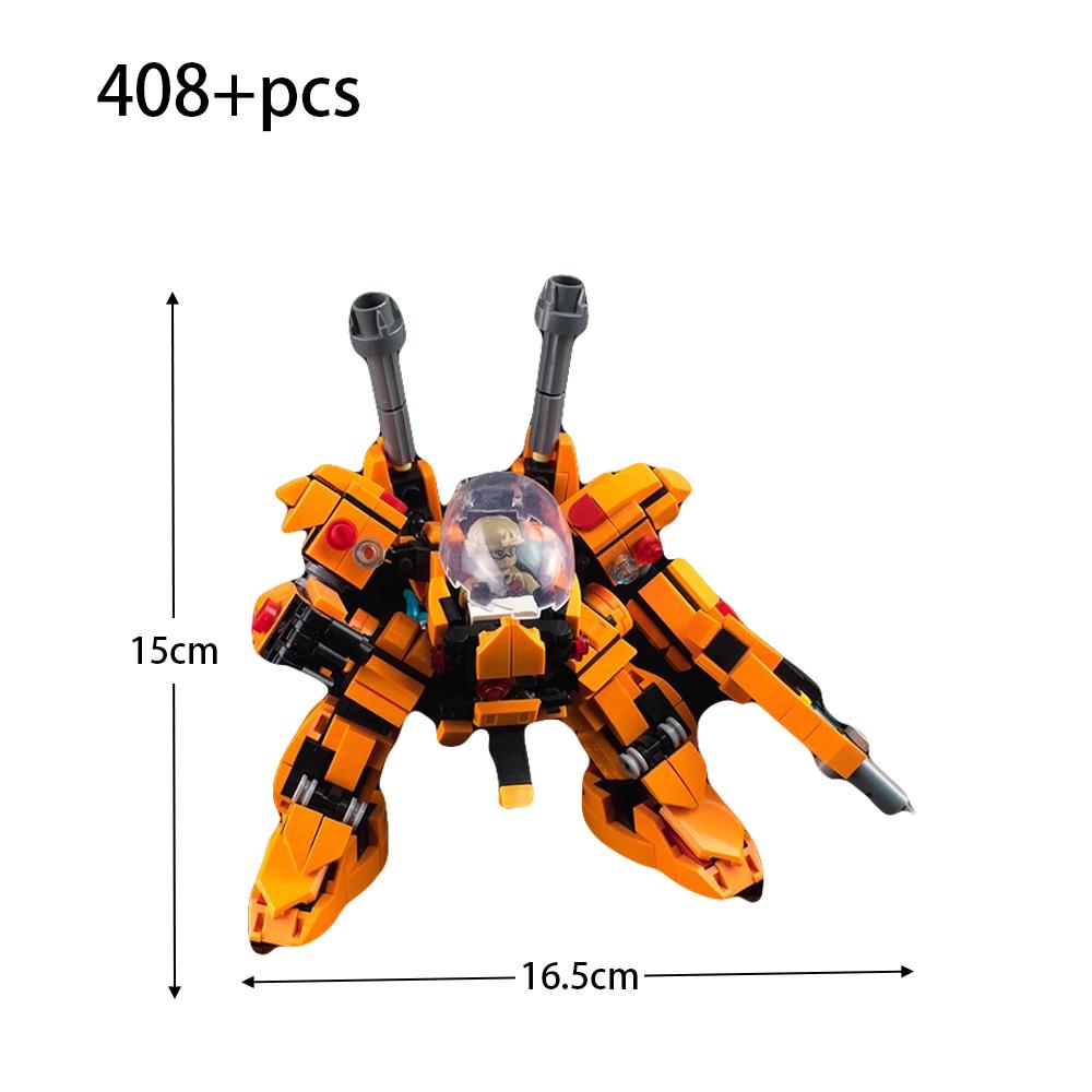 MOC Small Particle Assembly Model Military Scene Manned Mech Building Blocks Children s Toy Gift Paper drawings