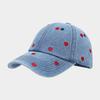 Heart Embroidered Cowboy Baseball Hat Valentine Autumn Fashion Versatile Hat Couple Outdoor Sports Sunshade Hat