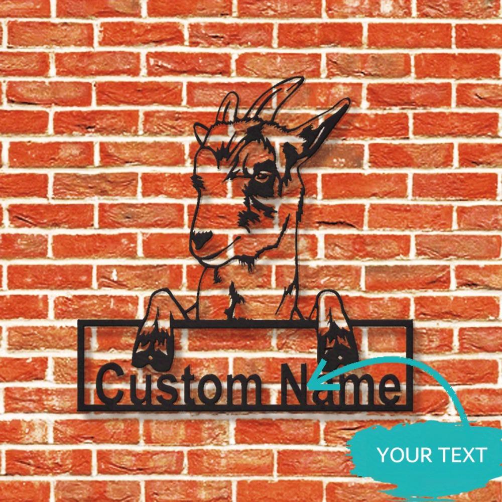 Metal Ram Wall Decor Personalized Modern Metal Sign Home Art