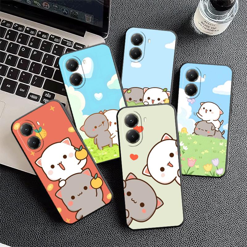 Cartoon Cute Peach Goma Soft Phone Case for Xiaomi Poco X5 X6 X7 X8 Pro Max X3 F7 F8 Ultra M8 M7 M6 M5 Redmi 15 15C 14C 13C 12C