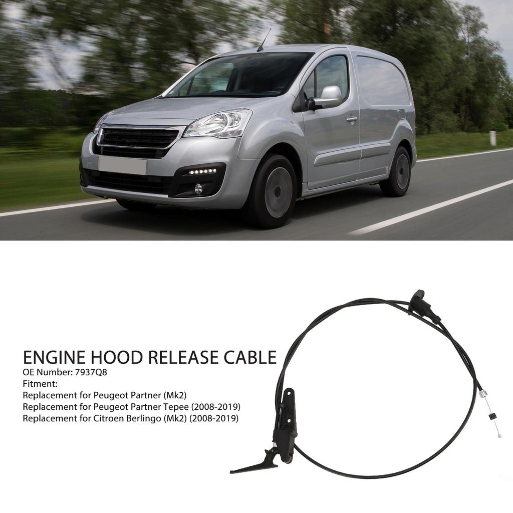 7937Q8 Bonnet Release Cable 7937Q8 Engine Hood Cover Opening Pull Release Cable Replacement for  Partner Tepee