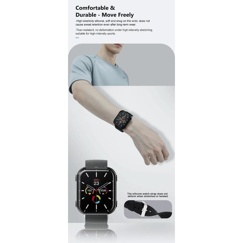 New T1 Smartwatch TWS Bluetooth Headset 2-in-1 Bluetooth Call Sports Bracelet Heart Rate Measurement Waterproof