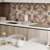 Self-Adhesive Vinyl Decorative Panel With Print 120x60 Cm Floral Wood Pattern
