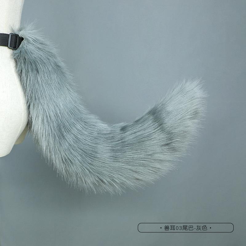 Handmade Simulation Beast Tail Cute Cosplay Dress Up Comic Show Fashion Accessories Handmade Plush Fox Tail