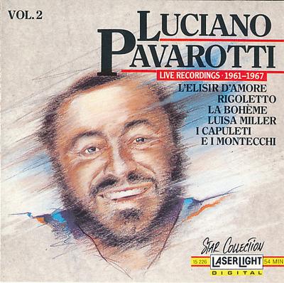 CD LUCIANO PAVAROTTI  Vol. 2  Live Recordings 19611967 15226 LaserLight Digi 1990 Norway Classical Used