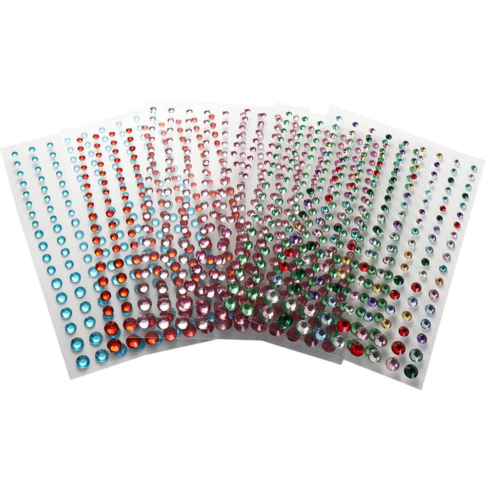 Pearls Body Colored  Eyeliner  Decals Face Rhinestone Stickers Face Tattoo Stickers