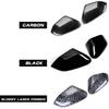 ABS Car Exterior Mirror Cover Side Rear View Mirror Covers Caps Compatible with Kia K4 2025 2026 Accessories (Glossy Black Style)