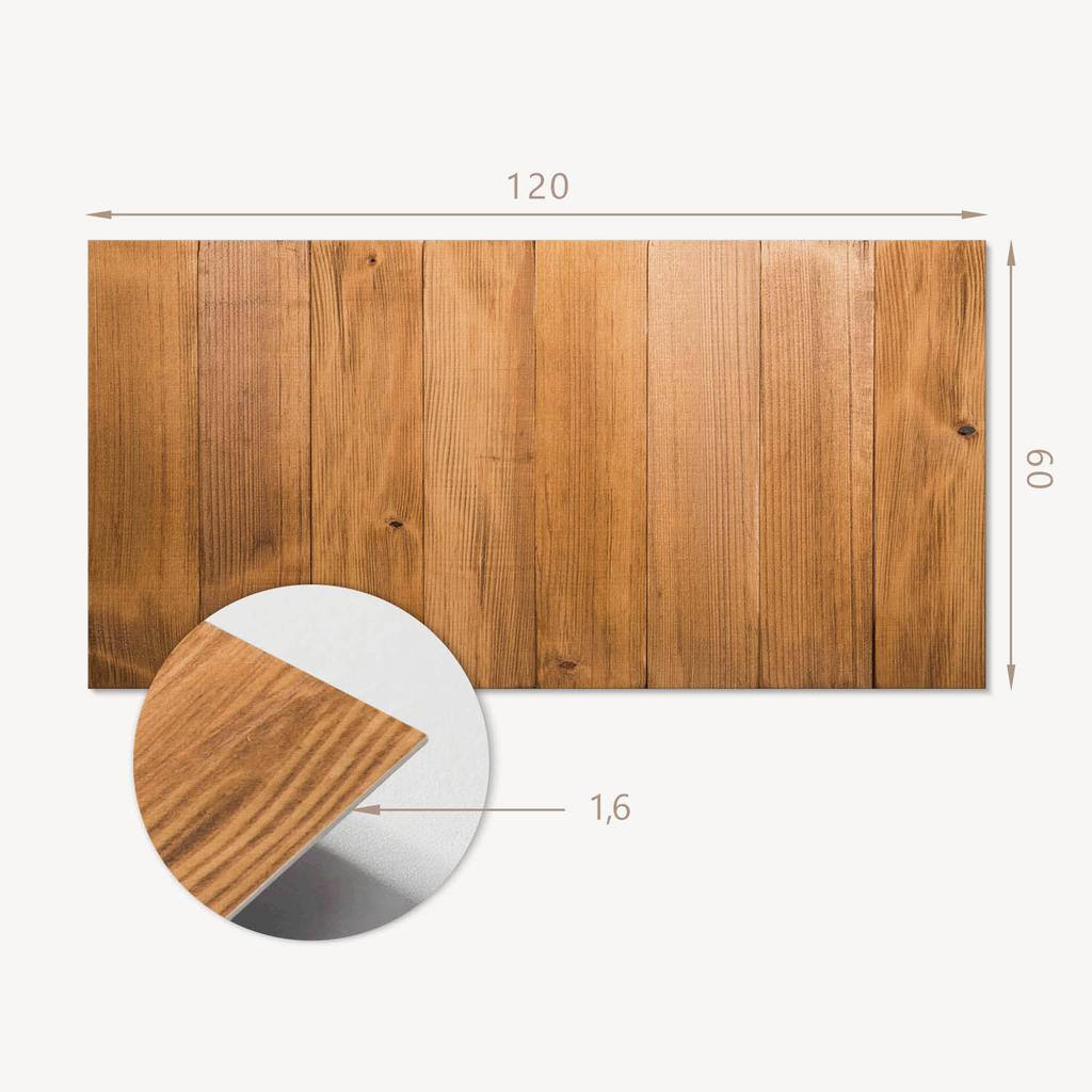 Naklejany Panel Pcv Z Motywem Idealny Do Przedpokoju 120X60 Cm Drewniana Struktura Desek