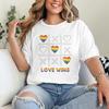 Fashion LGBT Love Wins TShirt Women Men Fun Chessboard Print Short Sleeve Tees Casual Lesbian Bisexual Crewneck T Shirts