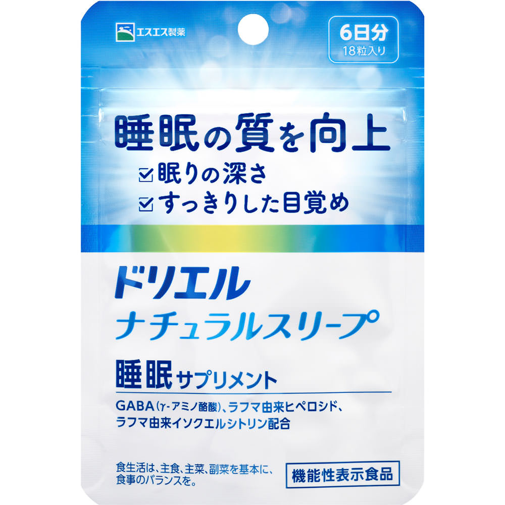 

SS. Фармацевтика Driell Natural Sleep 18 таблеток Розслаблення та Спокійний Сон Покращення Життя Розслаблення та Спокійний Сон 1