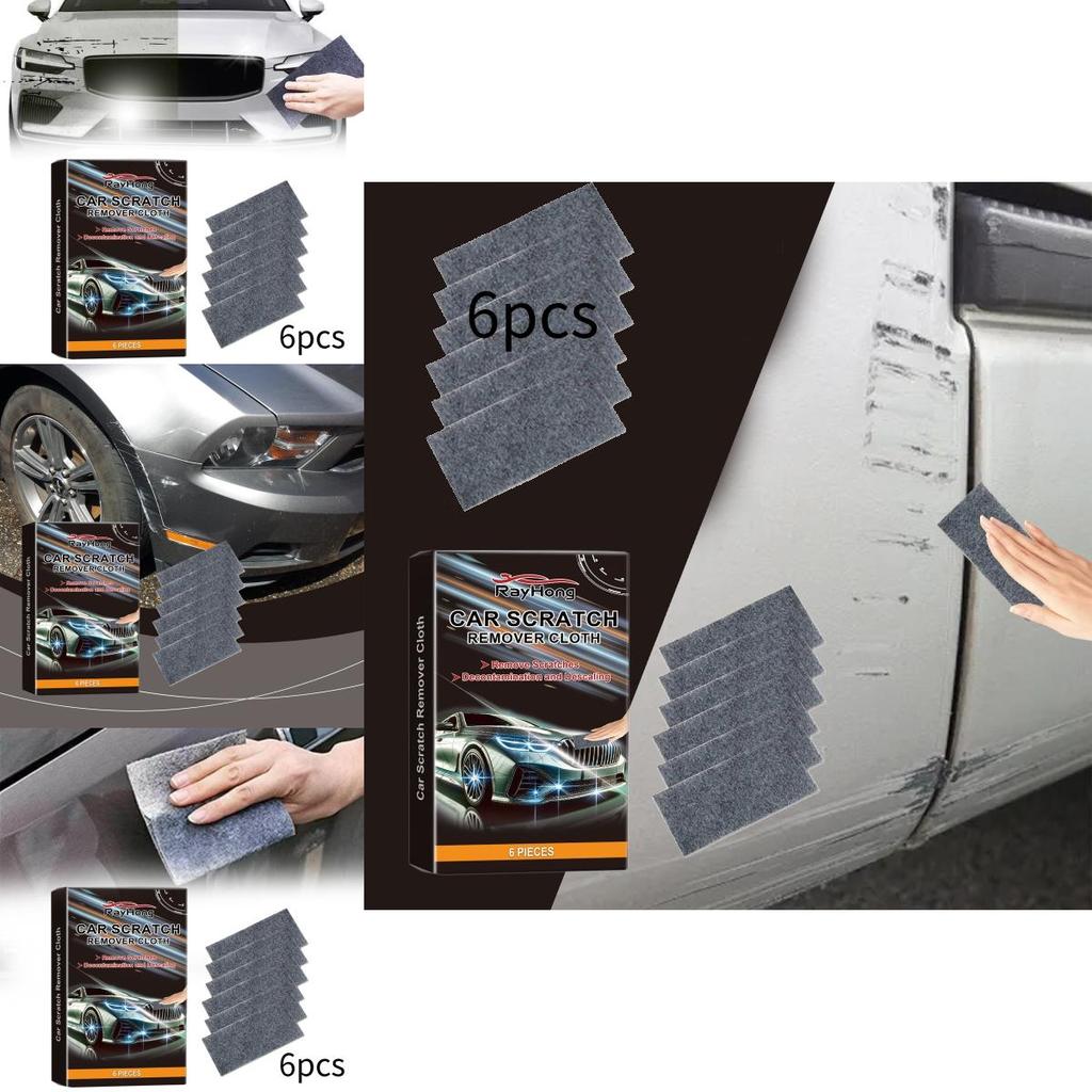 Rayhong Nano-Kratzer-Reparaturtuch für Autos Premium-Qualität Sechs-teiliges Set für Lackpflege und -wiederherstellung