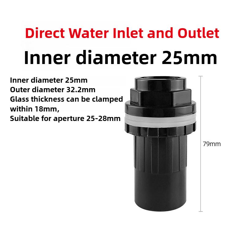PVC Black Fish Tank Water Pipe Plastic Tube Fittings Elbow Joint Duck Bill Water Outlet Aquarium Accessories Water Inlet Pipes