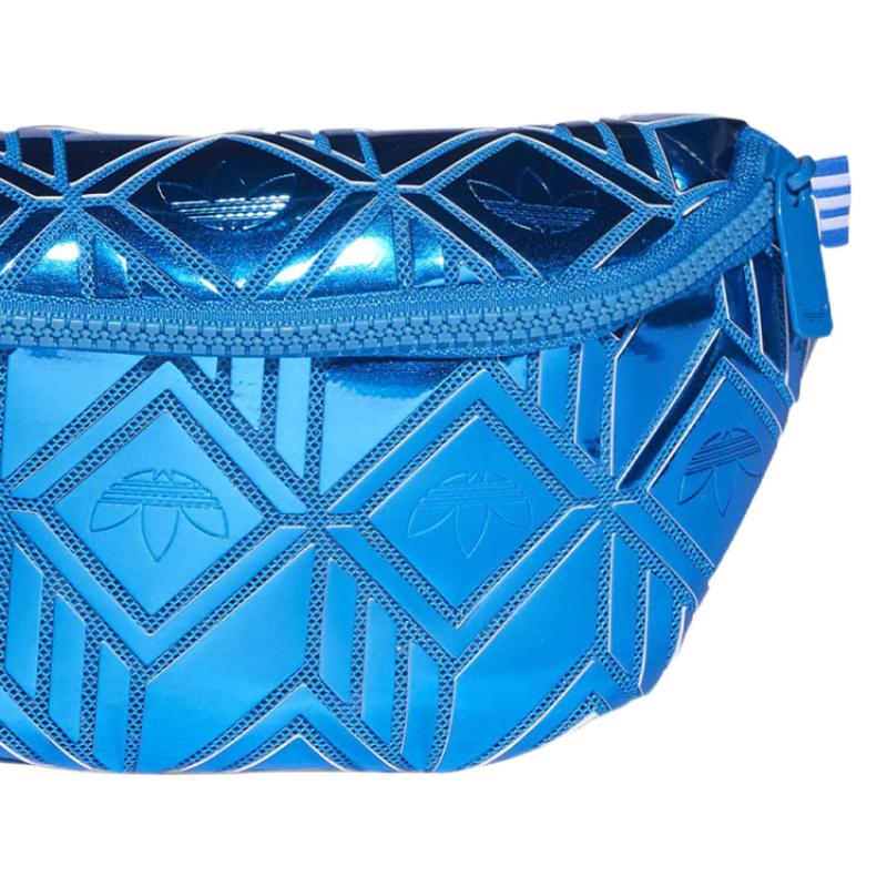 adidas Originals Polyester Sling Bag, Fanny Pack Regular Women's Blue Metallic Adidas H06708
