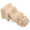 Bridge Stigma Decoration Garden Ornaments Wooden Miniature Chinese Model Fence Post Finial Lion Tops