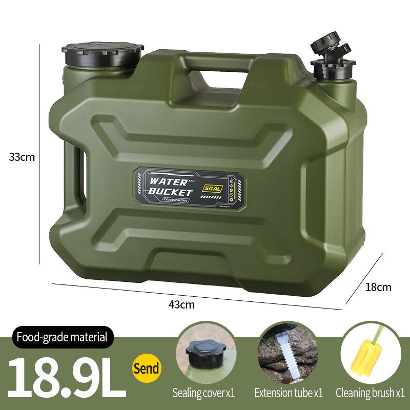 Car-Mounted Outdoor Camping Water Storage Tank with Faucet