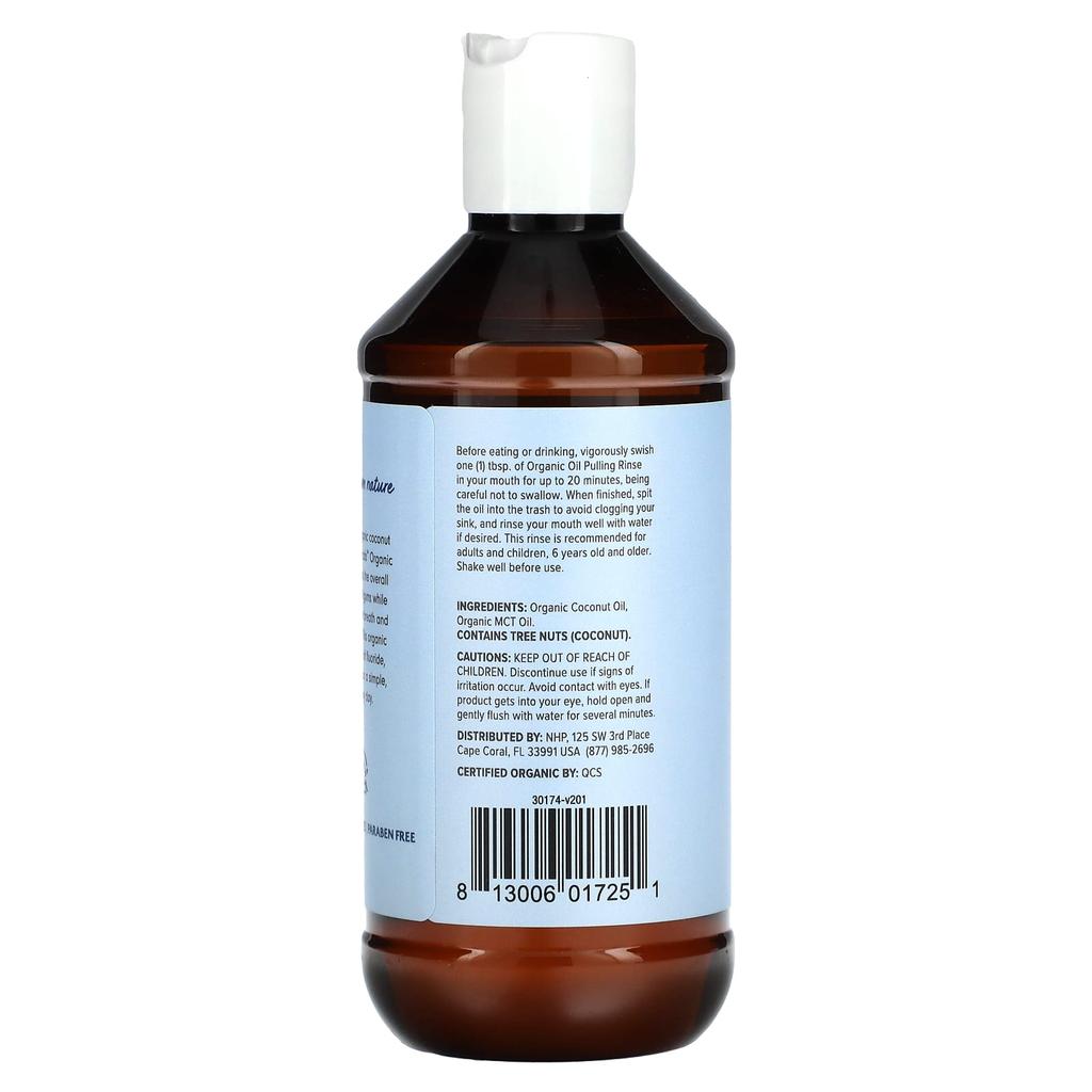 Dr. Mercola Oil Pulling Rinse, Fluoride Free, 8.12 Fl Oz (240 Ml)