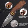 Folding Fruit Knife Household Sharp Fruit Paring Knife Meat Cleaver 67-Laser Damascus Steel Kitchen Pocket Knife  Accessories