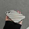 Silbernes Wellen-Handyhülle geeignet für iPhone 11, iPhone 12, iPhone 13