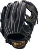 ZETT Youth Baseball Soft Black BJGB74530F Glove, Steer, All-Around, Left-Handed Throw, (1900), Size M,