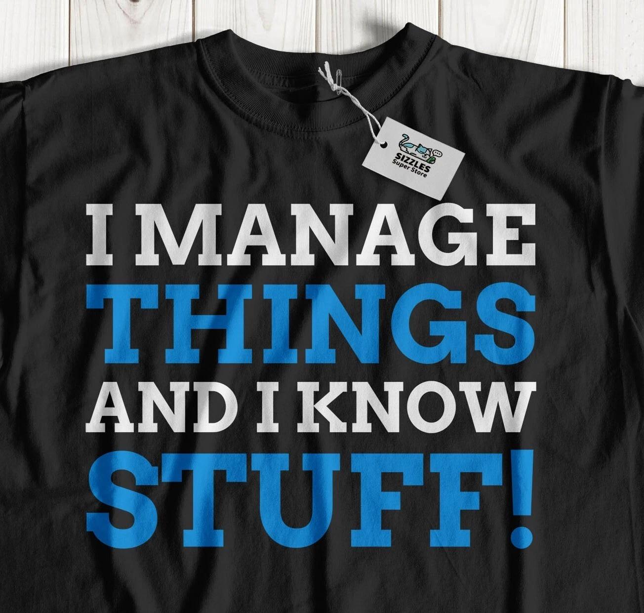 Unisex Funny Promotion Manager T-Shirt Supervisor Team Leader Managerial Gifts L