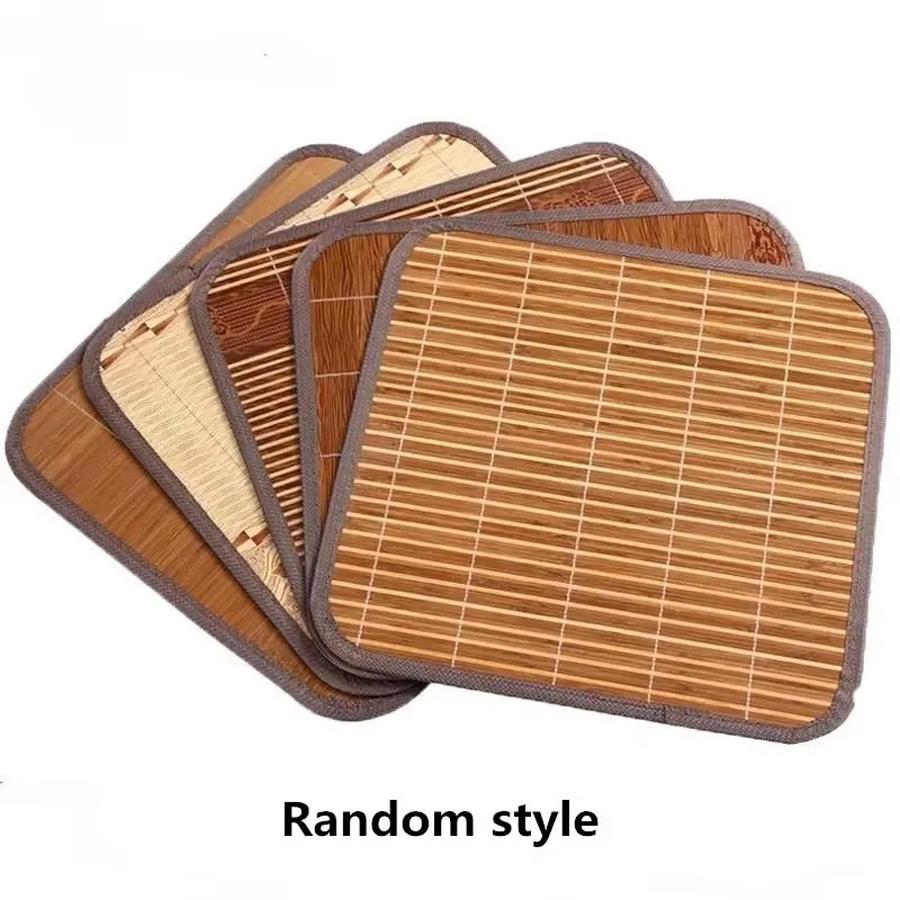 Summer Cooling Chair Cushions Breathable Bamboo Office Chair Seat Mat Car Cushions Household Universal Seat Pad Chair Cushions about 30x30cm