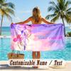 Custom Text Beach Towel, Soft Absorbent Swimming Multi-use TowelKpop Demon Hunters