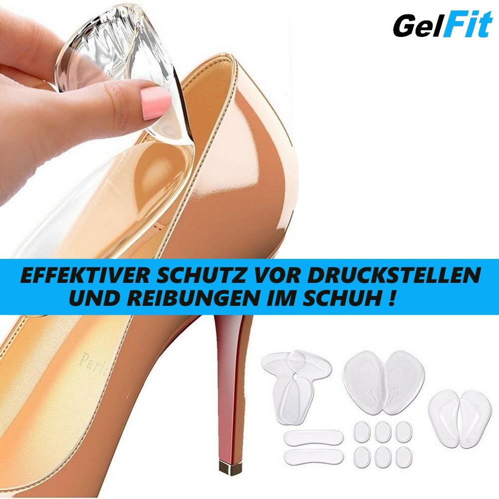 GelFit Shoe Insoles Set Shoe Gel Insoles Heel Cushion Pad Heel 14-pcs