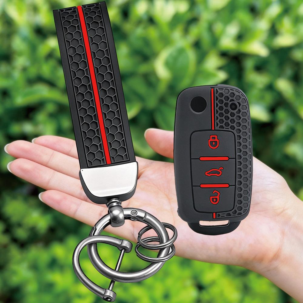 

Fashion Silicone Car Key Cover For VW Volkswagen Polo Tiguan Passat B5 B6 B7 Golf 4 5 6 MK6 Jetta Lavida Skoda Octavia A5 Seat