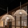 Hand Weaved Rattan Lamp Shade Easy to Install Chandelier Lamp Accessories  Restaurant