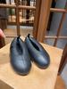 Leather Korean Lazy Style Bread Shoes Round Head Single Shoes Women's 2025 New Spring Fashion Ballet Flats