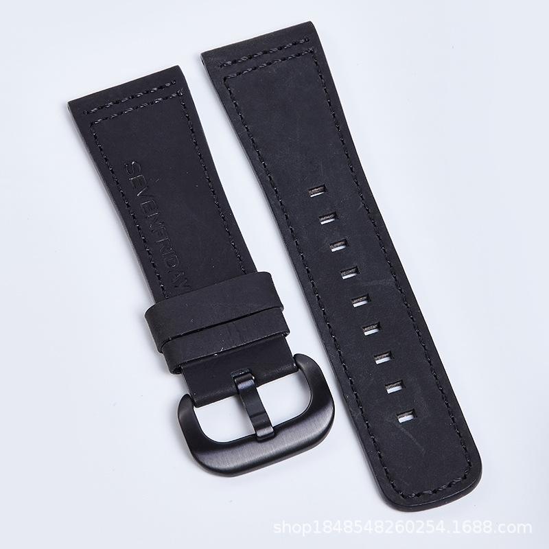 The First Layer Of Crazy Horse Leather Strap Is Suitable For Seven Fridays 28Mm Retro Soft And Comfortable To Wear.