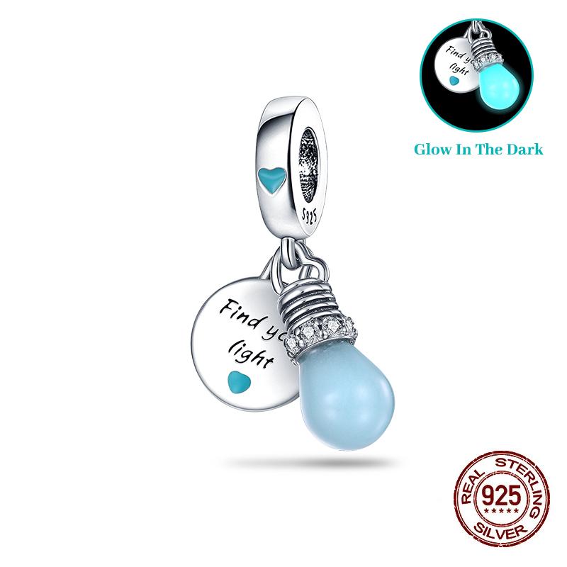 Classic Copper Beads Luminous Firefly Star Chameleon Charms Pendants Fit Original Bracelet Diy Jewelry For Woman