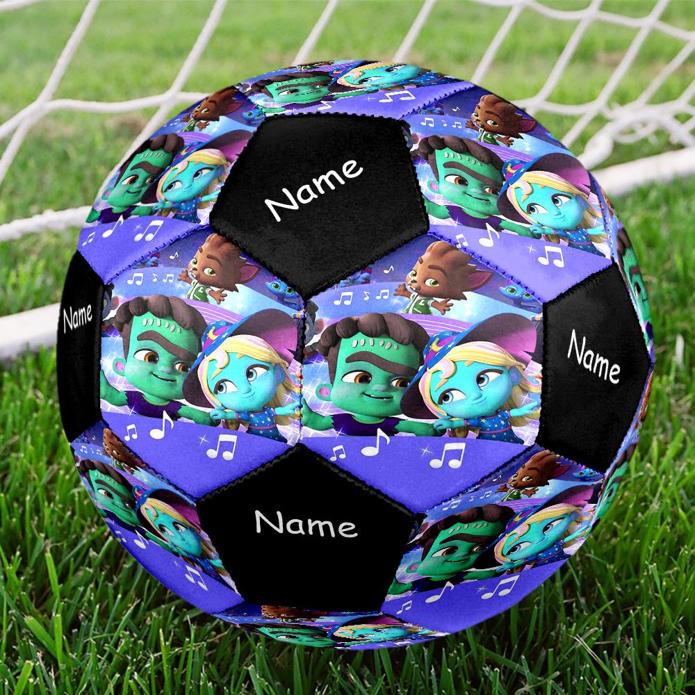 Custom Name Super Monsters Theme Size 5 Soccer Ball, Suitable for Both Indoor and Outdoor Matches, a Gift Suitable for Everyone.