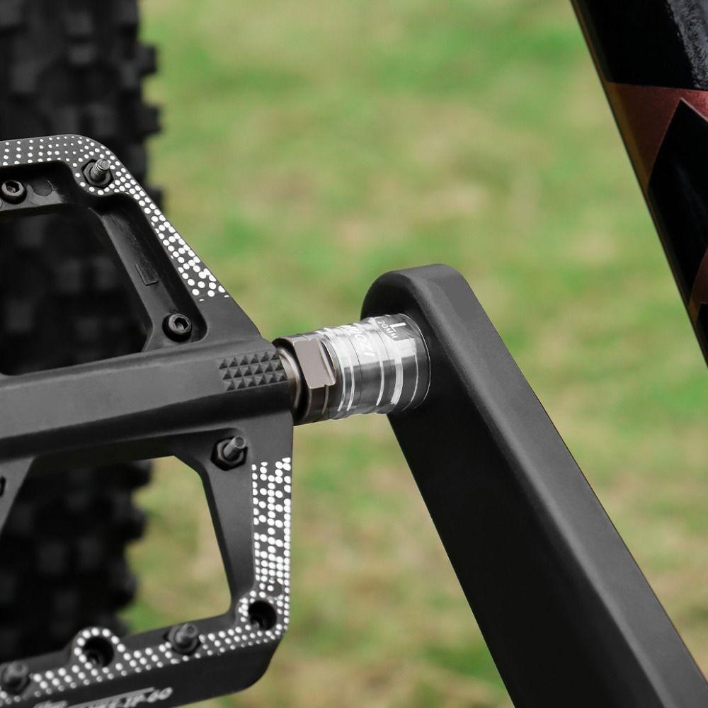 1 Pair Titanium Zinc Zinc Alloy Pedal Extender 9/16 Bicycle Pedal Extension Bolts  Folding Bicycle