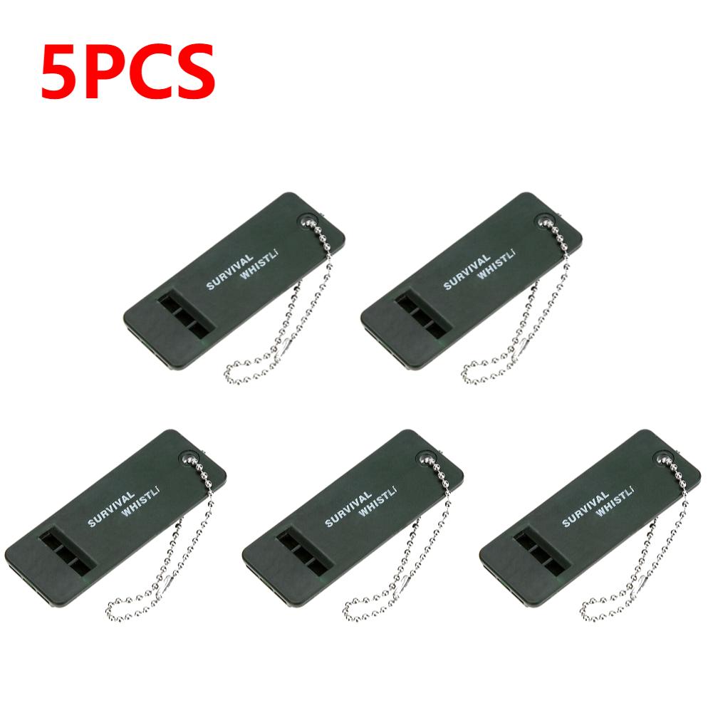 1-10pcs High Decibel 3-Frequency Whistle Outdoor Emergency Survival Whistle for Camping, Hiking, Hunting Rescue First Aid Tool