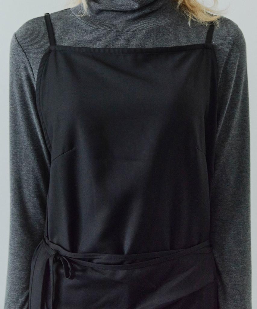 Your Wrap Sleeveless Long Dress / Black