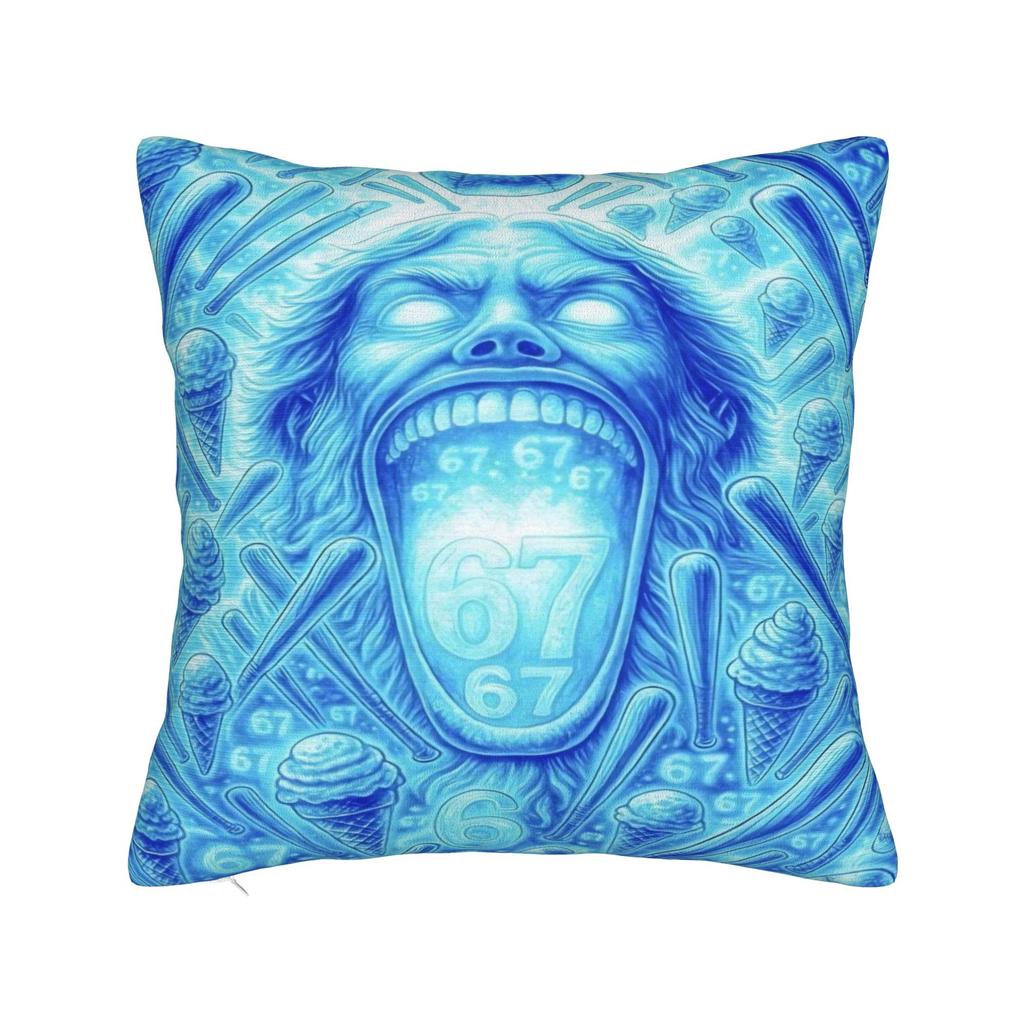67 Six Seven Meme Pillow Case Comfy Pillow Cover Vintage Cushion Cover For Living Room Chair