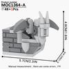 MOOXI MOC Bat Heroes Motorcycle Bricks Car Vehicle Figures Stand Compatible Building Blocks Toys For Children Adult Friends Gift
