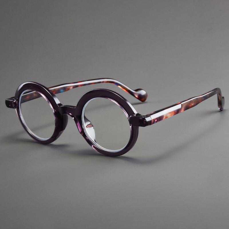 Vintage Runde Brillen Herren Neue Mode Punk Blaulichtblockierende Brillen Damen Trendiges Marken-Design Dekor Optische Rahmen