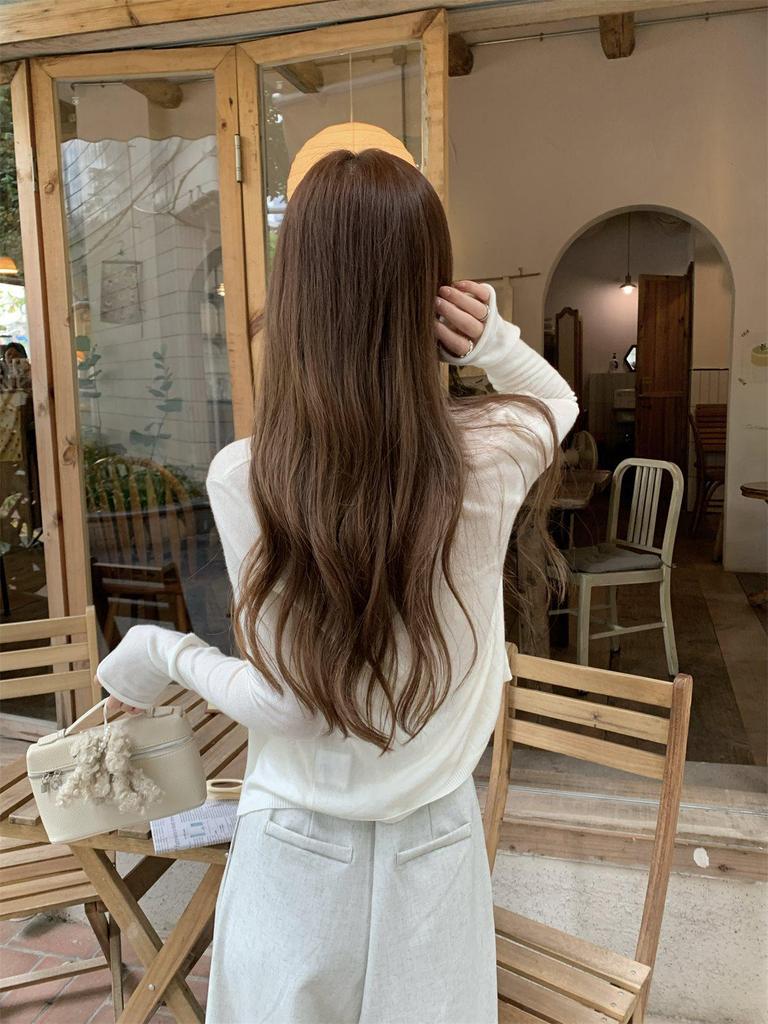 Women's Lightweight Korean-Style Knit Cardigan - Sun Protection, Long Sleeve, Versatile Shawl for Summer, Spring, and Autumn.