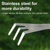 3-Prong Bonsai Rake Stainless Steel Root Rake with Spatula Soil Loosening Pressing Prying Tool for Bonsai Tree Potted Plants
